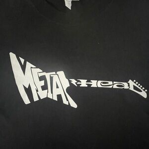 Metal Head Guitar Black T-Shirt Medium